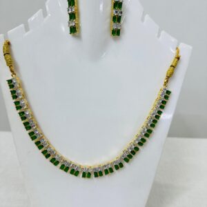 AD stones Gold color Short set